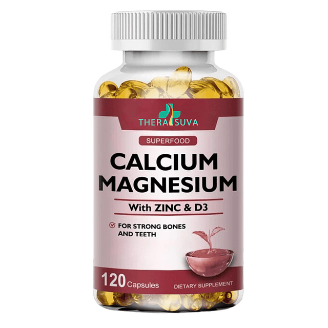 4 en 1 Calcio 1000 mg + Magnesio 400 mg + D3 + Zinc, Extra F