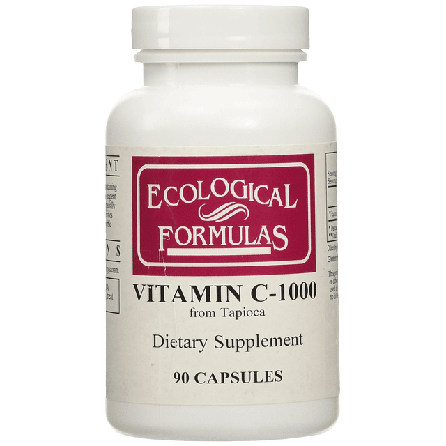 Fórmulas Ecológicas Vitamina C-1000 de Tapioca 90 cápsulas [