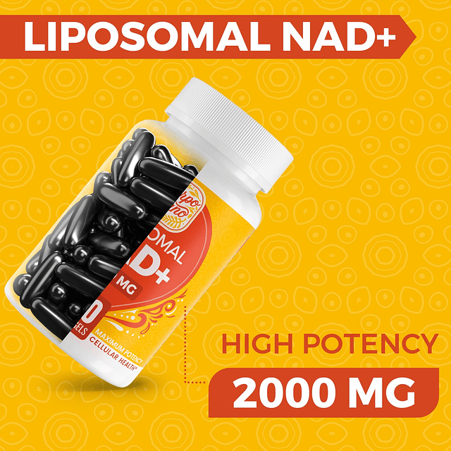 Suplemento NAD de 2000 MG, suplemento liposomal NAD+ con alt