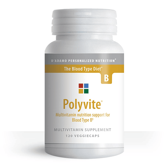 D'Adamo Nutrición Personalizada Polyvite B 120 vcaps