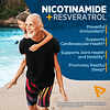 Nicotinamida 500 mg con Resveratrol 100 mg 120 cápsulas vege