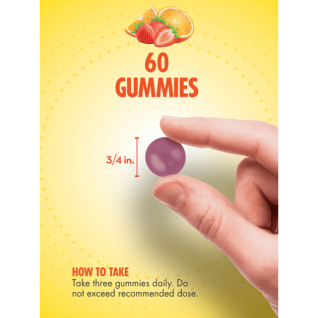 Multivitamina prenatal con DHA | 60 gomitas | Sabor a fruta