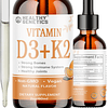 Vitamina líquida D3 K2 más vitamina K2 MK-7 | Gotas líquidas