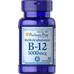 Metilcobalamina Vitamina B-12 5000 Mcg-30 Micropastillas, 30