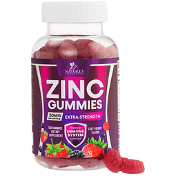 Gomitas de zinc para adultos 50 mg Suplemento masticable gom