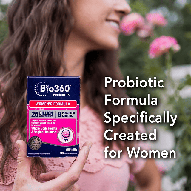 Suplemento probiótico para mujeres, salud digestiva, inmune,