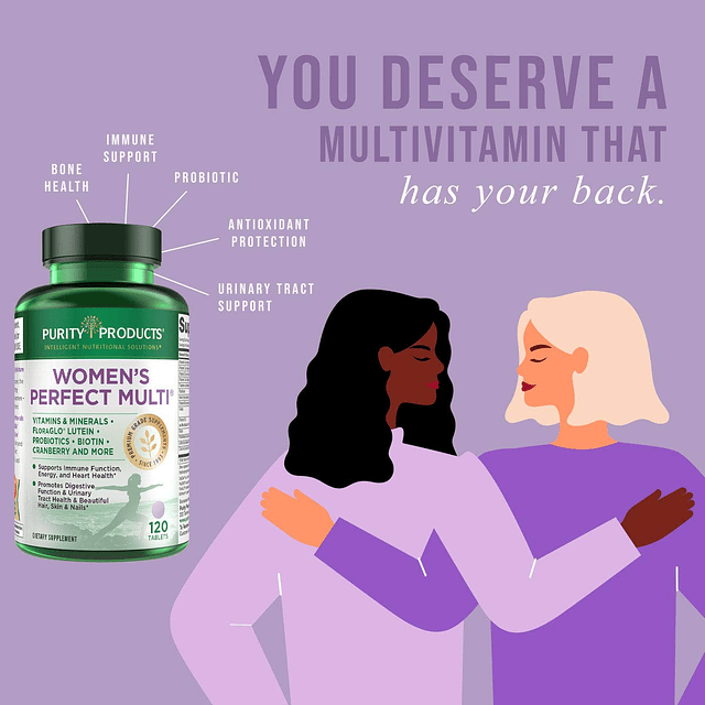 Multivitamínico multiequilibrado perfecto para mujeres Apoya