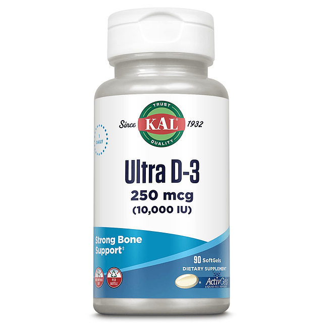 Ultra Vitamina D3 10000 UI cápsulas blandas (250 mcg), vitam