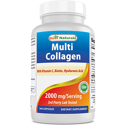 Multi Collagen Pills 2000 mg para mujeres y hombres Cápsulas