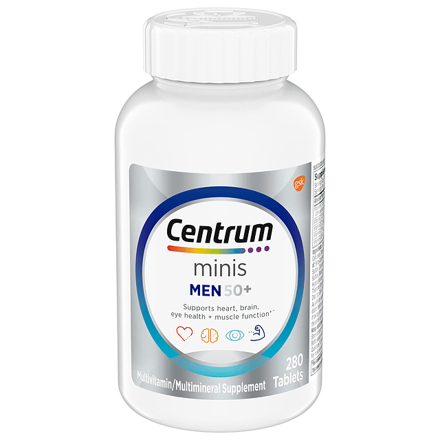 Minis Silver Multivitamin para hombres 50 Plus, suplemento m