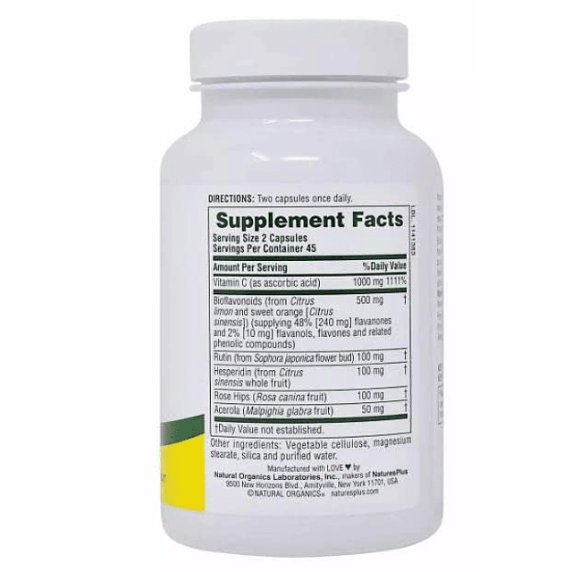 Super C Complex 1000 mg de ácido ascórbico, 90 cápsulas vege