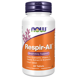 NOW Suplementos, Respir-All™ con quercetina, vitamina C, ext