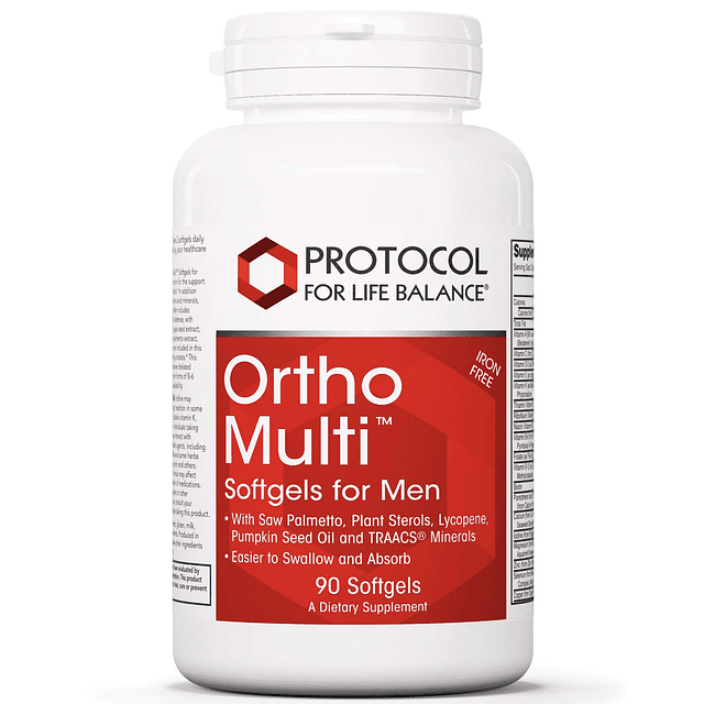 Protocol Ortho Multi Softgels para hombres Multivitamina par