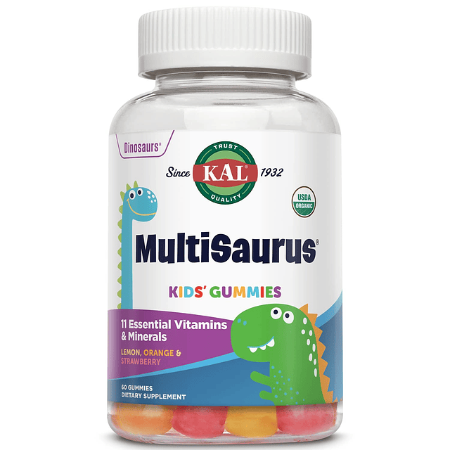 Gomitas multivitamínicas MultiSaurus, multivitamina orgánica