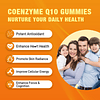 Paquete de 2 gomitas CoQ10 de 250 mg, más omega-3, vitamina