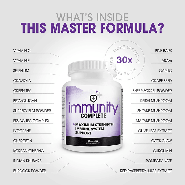 Immunity Complete Fórmula potenciadora del sistema inmunológ