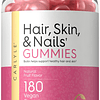 Gomitas para cabello, piel y uñas | 180 unidades | Vitaminas