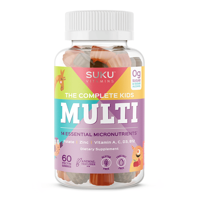 Vitaminas SUKU The Complete Kids Multi Vitamina A, folato, g