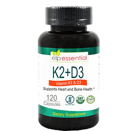 Vitamina K2 con D3 Suplemento para la Salud de los Huesos y