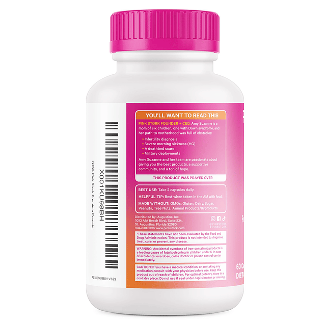 Vitamina prenatal premium para mujeres 25 vitaminas con ingr