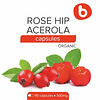 Cápsulas orgánicas de vitamina C de rosa mosqueta y acerola,