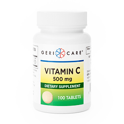 Vitamina C 500 mg, antioxidante, soporte del sistema inmunol