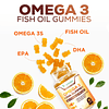 Gomitas de aceite de pescado Omega 3, suplemento de gomitas