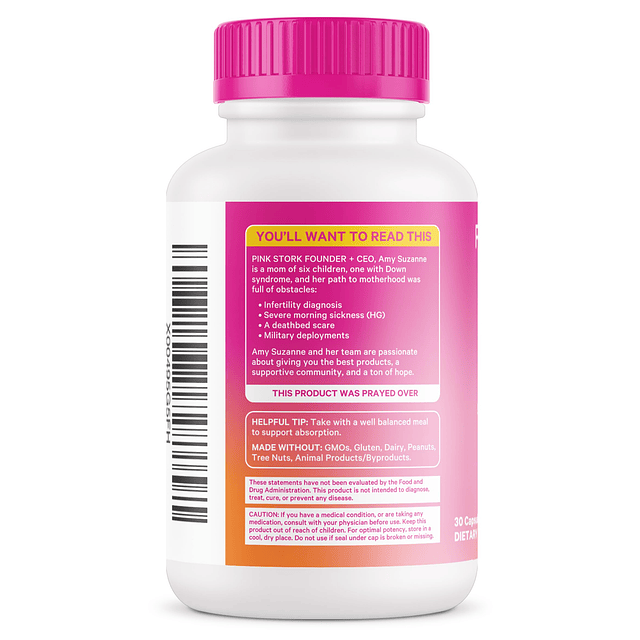 Colina de cigüeña rosa 550 mg de bitartrato de colina de Vit