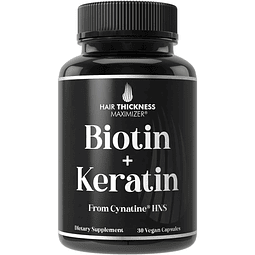 Biotina + queratina soluble: 10000 mcg de biotina con querat