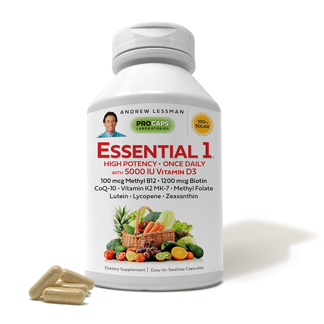 Essential-1 Multivitamina 5000 UI Vitamina D3 360 cápsulas p