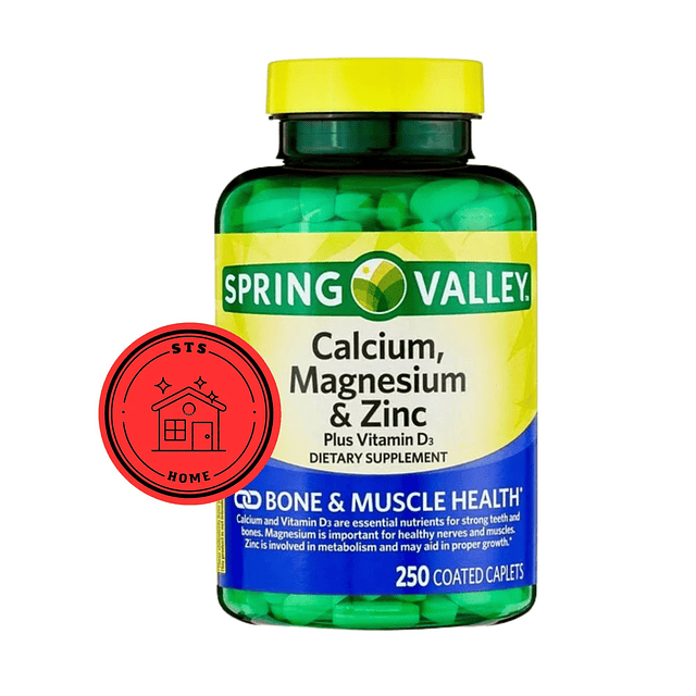 Calcio Magnesio Zinc con Vitamina D3 | Suplemento de calcio