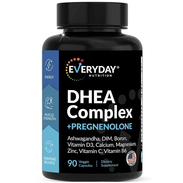 Complejo micronizado de DHEA de 200 mg con suplemento de pre