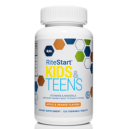 RiteStart Kids & Teens Sabores de manzana y naranja 22 vitam