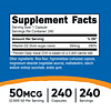 Suplemento de vitamina D2 (2000 UI) 240 cápsulas Vegano, sin