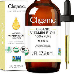 Aceite orgánico puro de vitamina E (2 oz) para piel, cabello