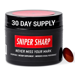 Sniper Sharp Eye Vitamin, suplemento para ojos con luteína,