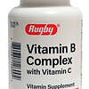 Rugby Complejo de vitamina B con vitamina C Suplemento vitam