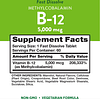 B12 Vitamina 5000 mcg | 60 tabletas | Sabor a bayas naturale