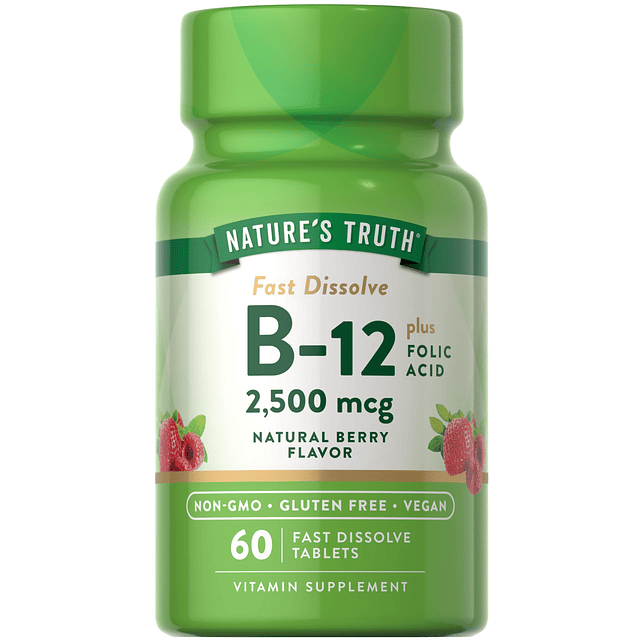 Vitamina B12 de la verdad de la naturaleza | 60 tabletas sub