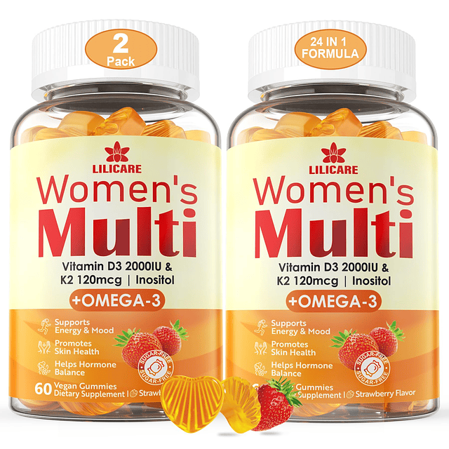 Gomitas multivitamínicas para mujer, multivitaminas metilada