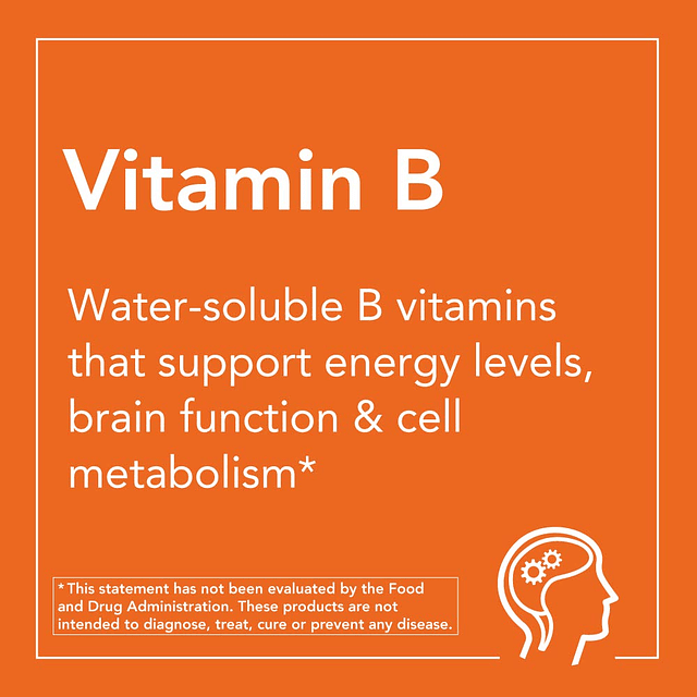 Suplementos de , vitamina B-50 mg, producción de energía*, s