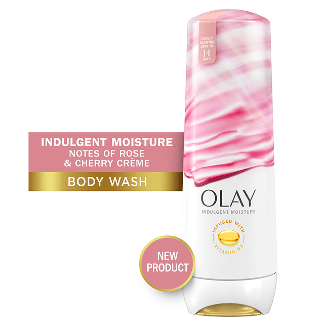 Indulgent Moisture Body Wash para mujeres, infundido con vit