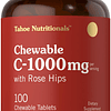 vitamina C masticables | 1000 mg | 100 Tabletas Sabor Natura