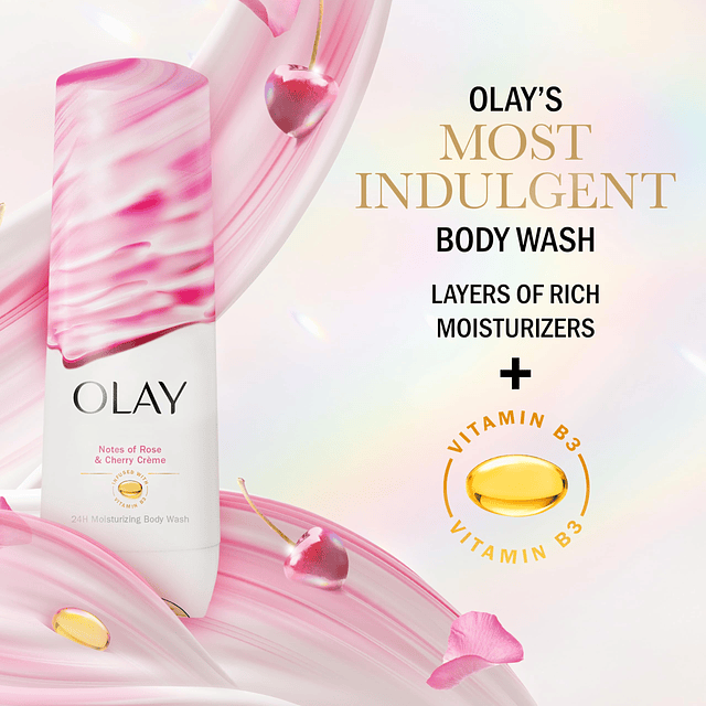 Indulgent Moisture Body Wash para mujeres, infundido con vit