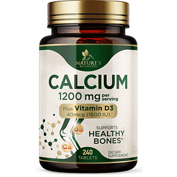 Calcio 1200 mg con vitamina D3, vitaminas suplementarias de