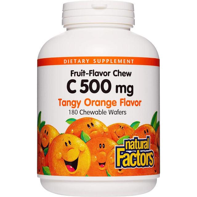 , vitamina C masticable para niños 500 mg, apoya la salud in