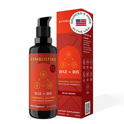 Suplemento líquido de vitamina B12 liposomal, 1250 mcg, apoy