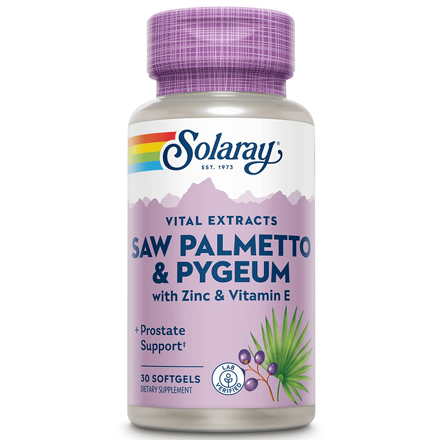 Saw Palmetto and Pygeum Saw Palmetto para hombres con cortez