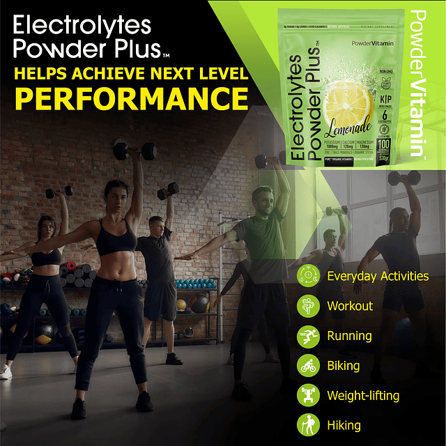 Electrolytes Powder Plus Keto, limonada (100 porciones) 0 az