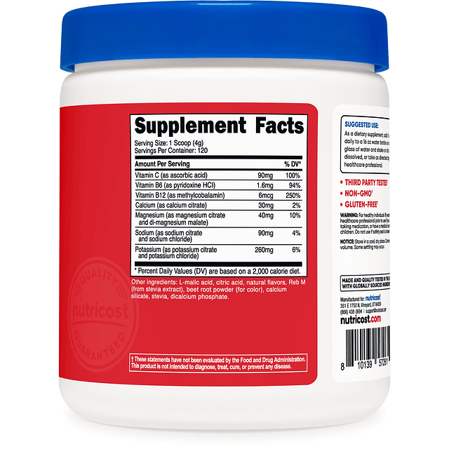 Electrolyte Complex Powder (120 porciones, ponche de frutas)